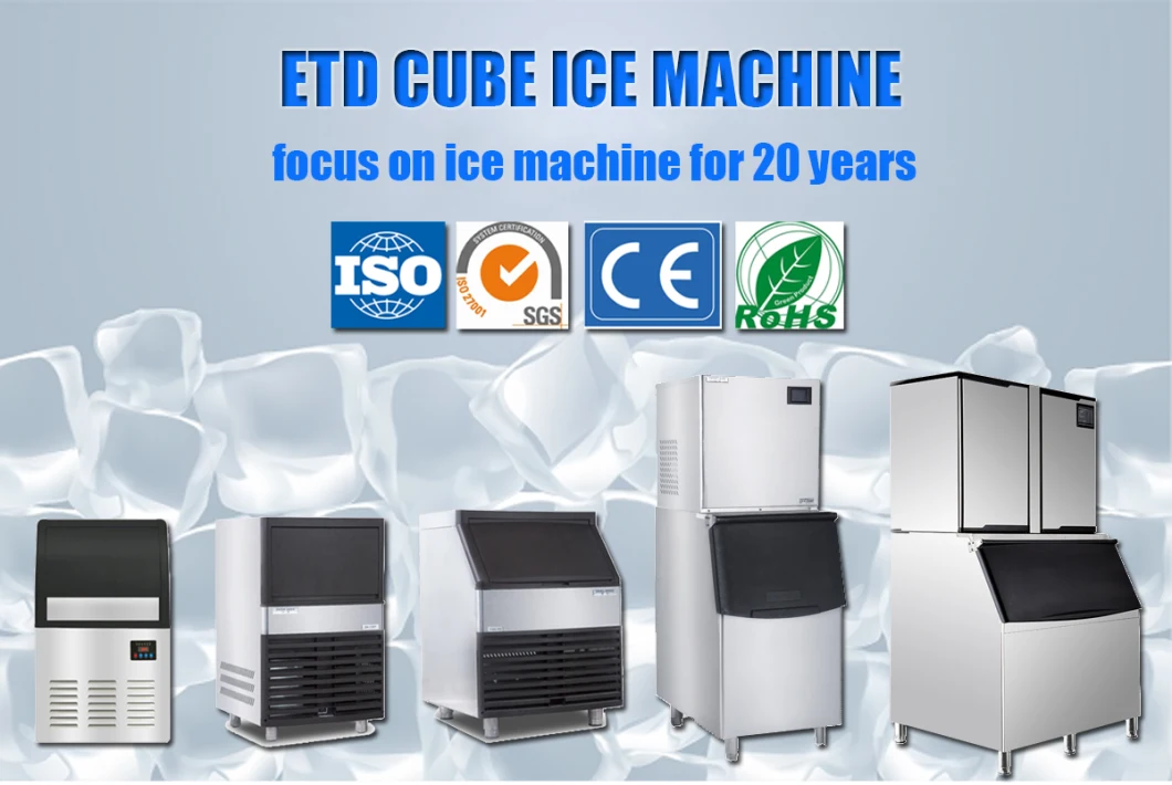 Best Selling 1 Ton 1000kg Ice Cube Maker Machine Price Philippines and South Africa